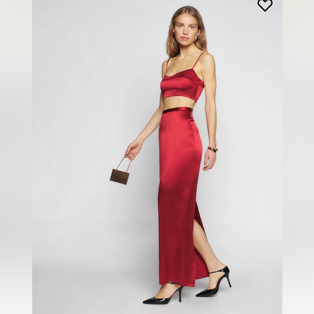 Reformation Isabella silk two piece